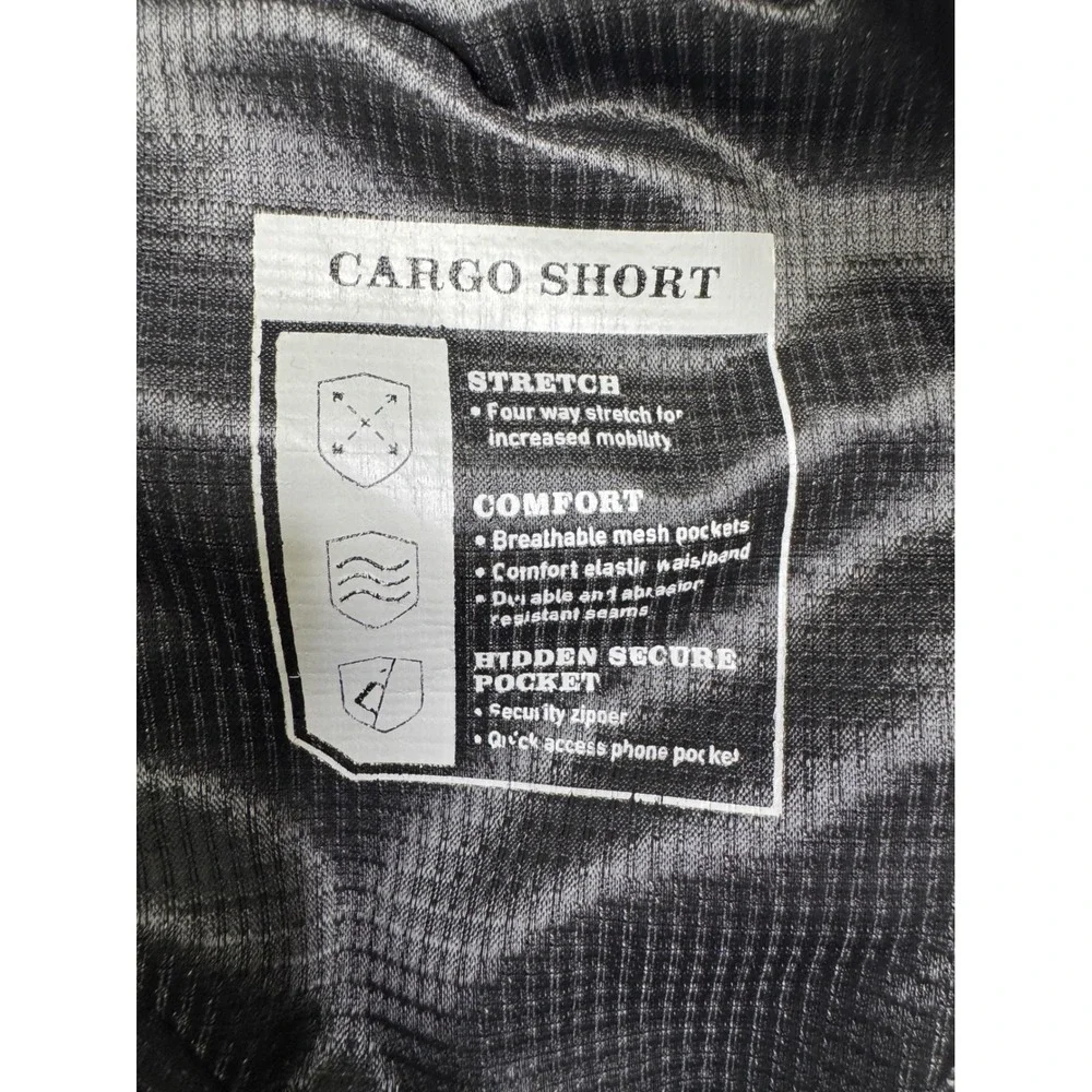 Orvis Men's Lightweight Tech Cargo Shorts Size 34 Hiking Outdoor Stretch